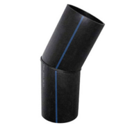 Отвод ПНД Ду 160 45°SDR11 РЕ 100 сварной сегм